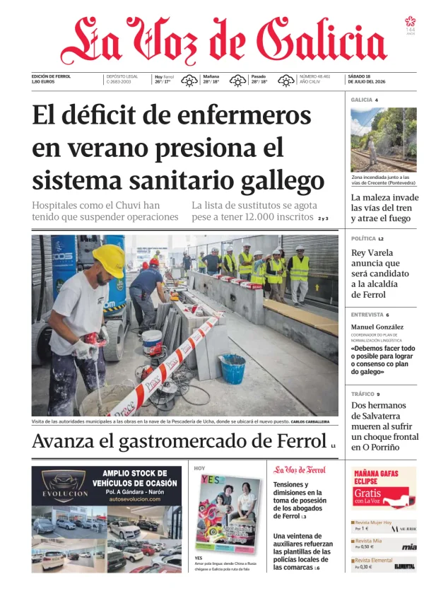 La Voz de Galicia (Ferrol) — 18/07