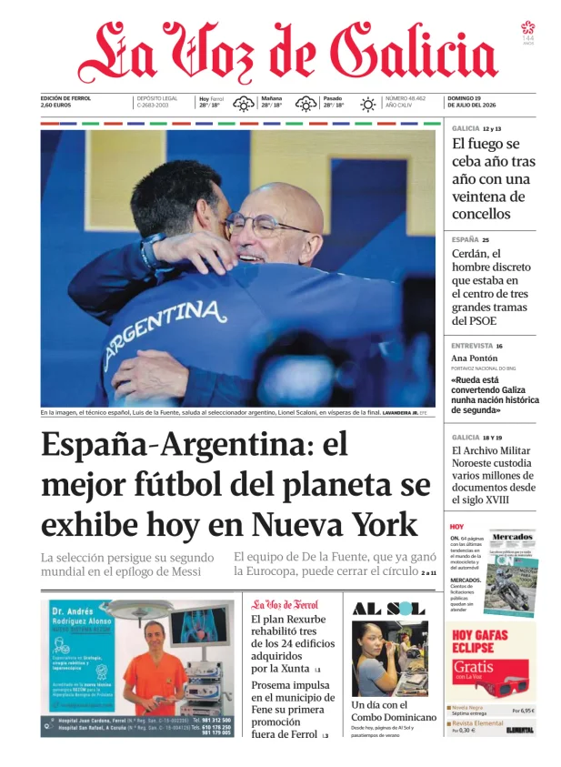 La Voz de Galicia (Ferrol) — 19/07
