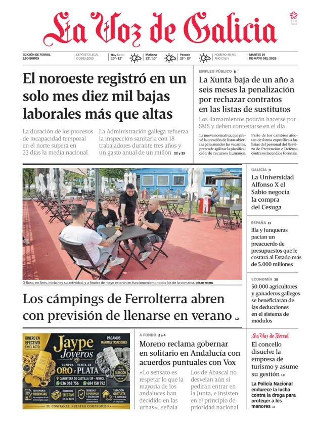 La Voz de Galicia (Ferrol) — 19/05
