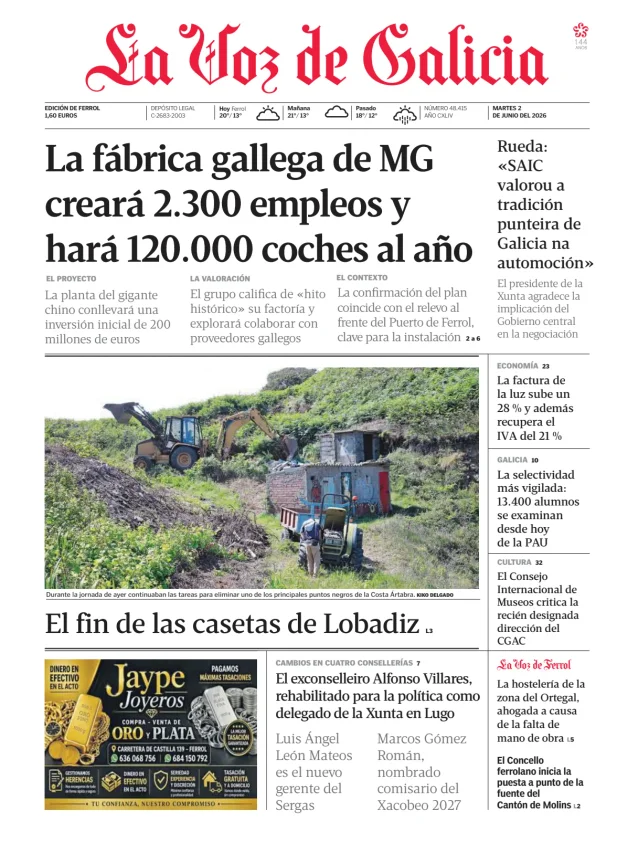 La Voz de Galicia (Ferrol) — 02/06