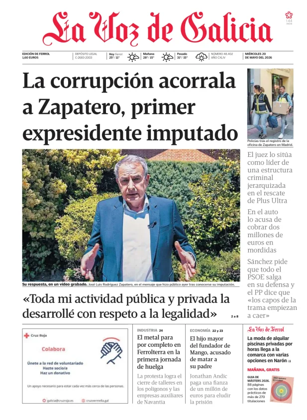 La Voz de Galicia (Ferrol) — 20/05