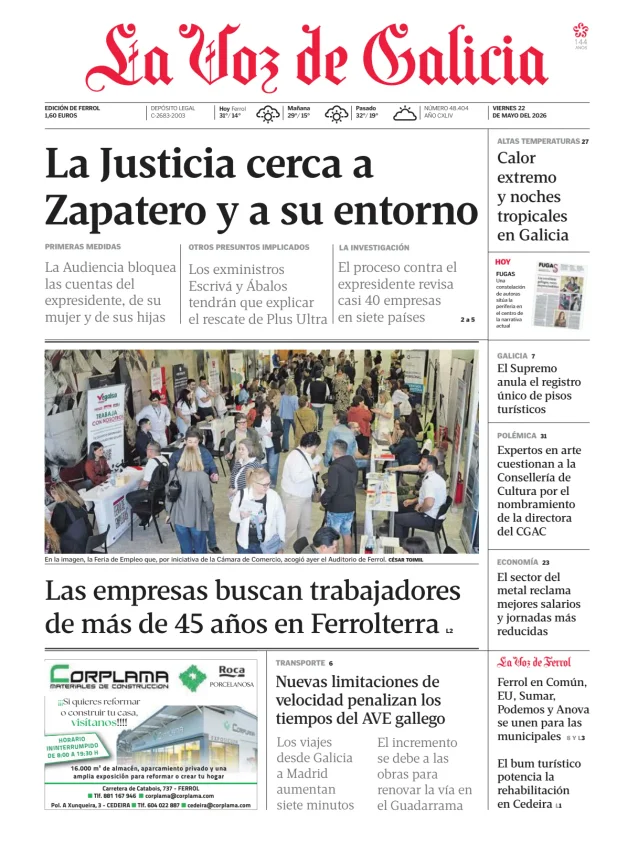La Voz de Galicia (Ferrol) — 22/05