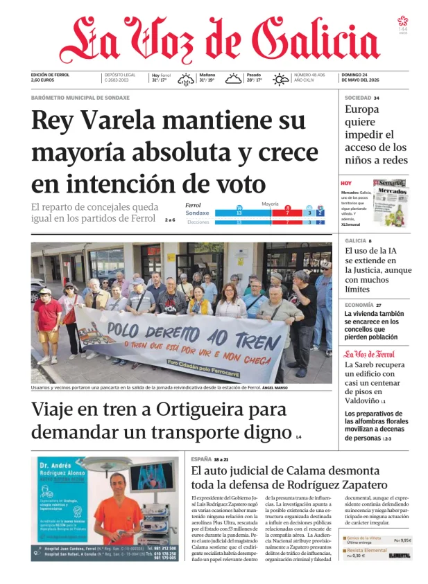 La Voz de Galicia (Ferrol) — 24/05