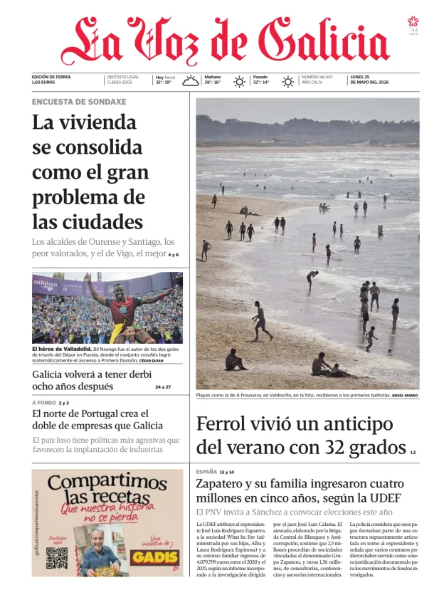 La Voz de Galicia (Ferrol) — 25/05