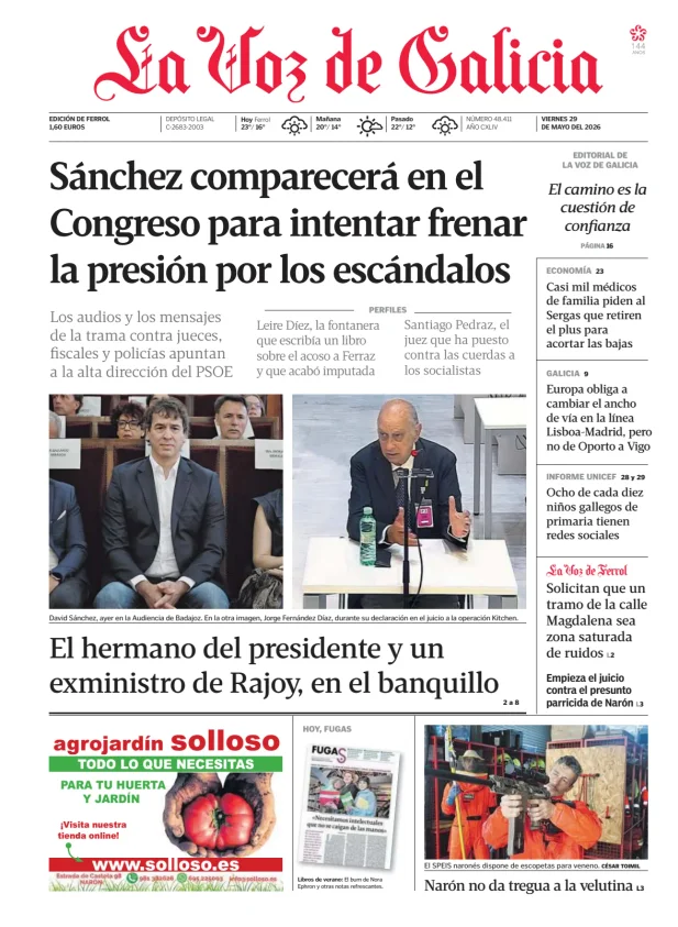 La Voz de Galicia (Ferrol) — 29/05