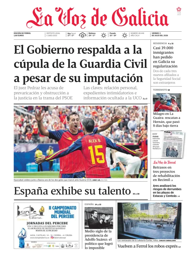 La Voz de Galicia (Ferrol) — 03/07