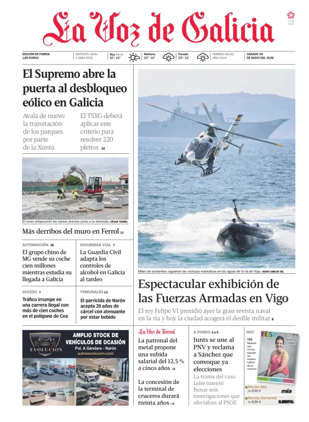 La Voz de Galicia (Ferrol) — 30/05