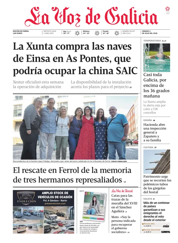 La Voz de Galicia (Ferrol) — 04/07