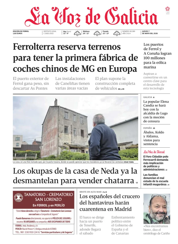 La Voz de Galicia (Ferrol) — 07/05