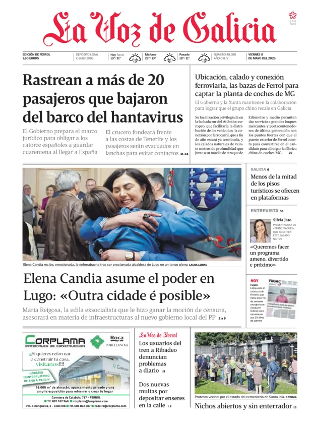La Voz de Galicia (Ferrol) — 08/05
