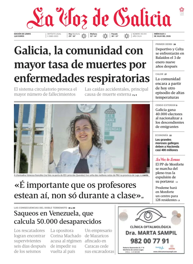 La Voz de Galicia (Lemos) — 01/07