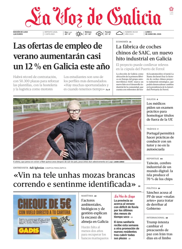 La Voz de Galicia (Lemos) — 01/06