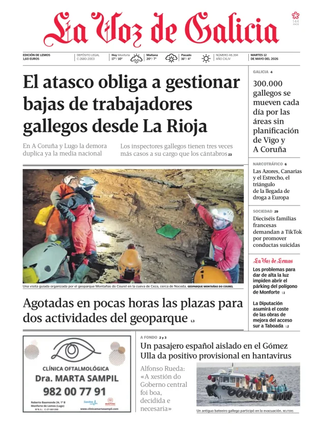 La Voz de Galicia (Lemos) — 12/05
