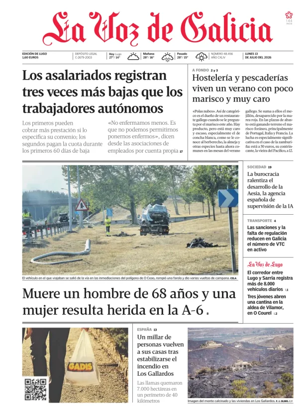 La Voz de Galicia (Lemos) — 13/07
