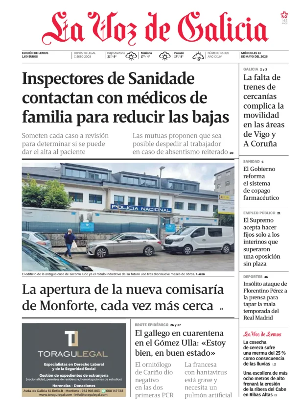La Voz de Galicia (Lemos) — 13/05