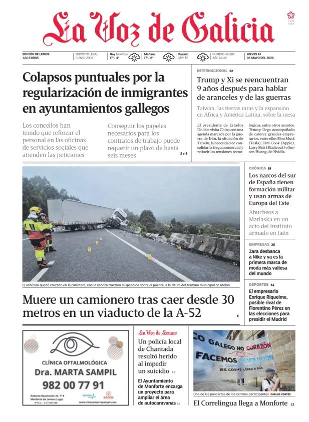 La Voz de Galicia (Lemos) — 14/05