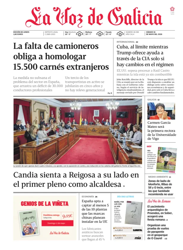 La Voz de Galicia (Lemos) — 16/05