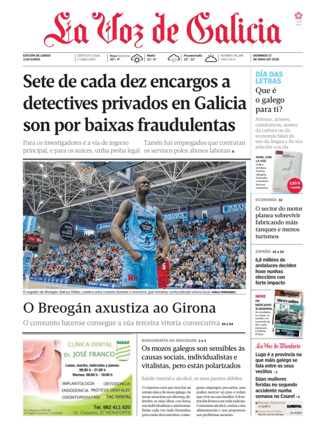 La Voz de Galicia (Lemos) — 17/05