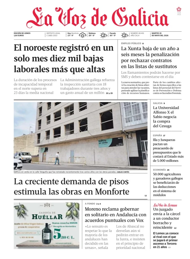 La Voz de Galicia (Lemos) — 19/05