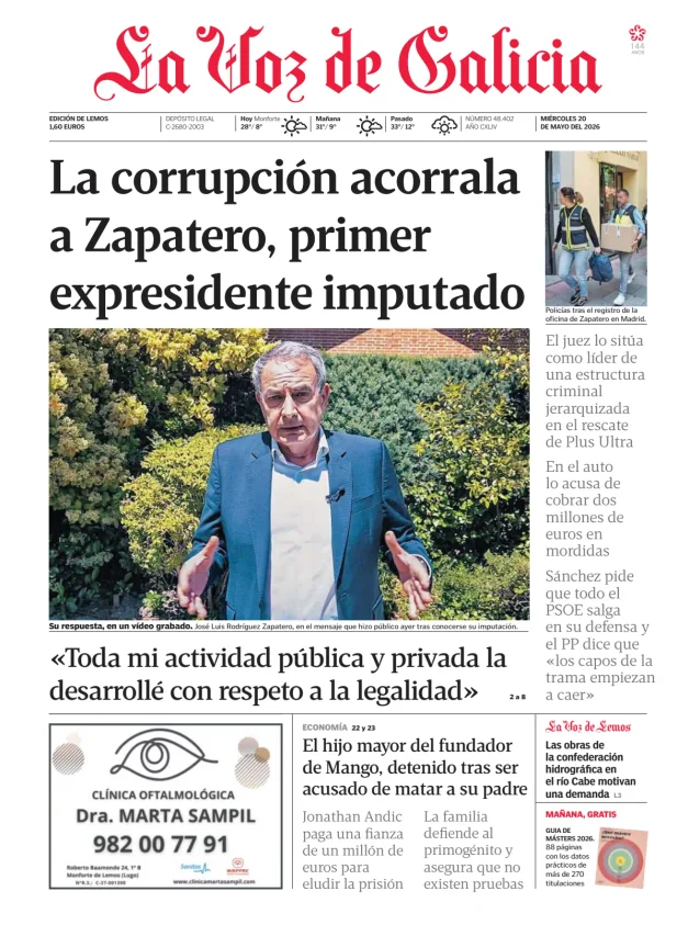 La Voz de Galicia (Lemos) — 20/05