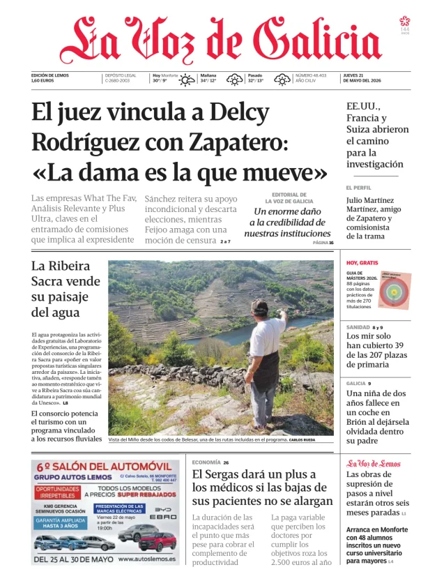 La Voz de Galicia (Lemos) — 21/05