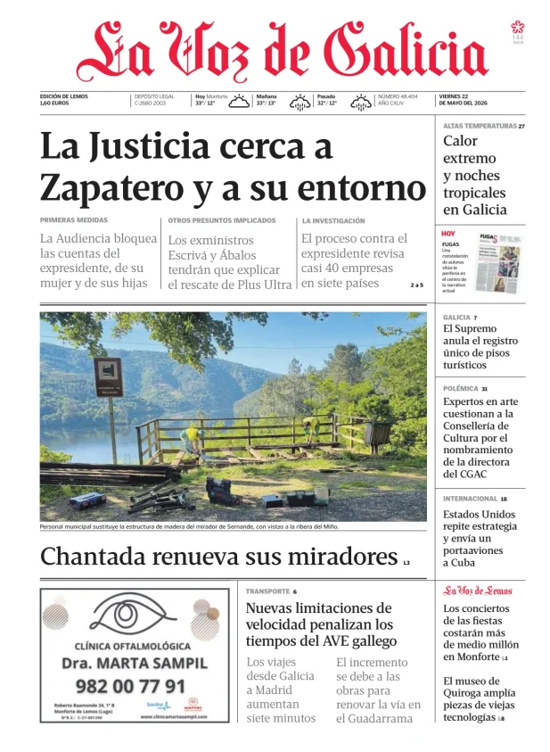 La Voz de Galicia (Lemos) — 22/05