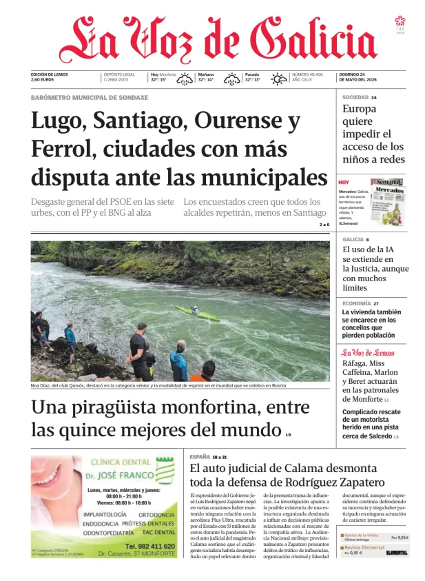 La Voz de Galicia (Lemos) — 24/05