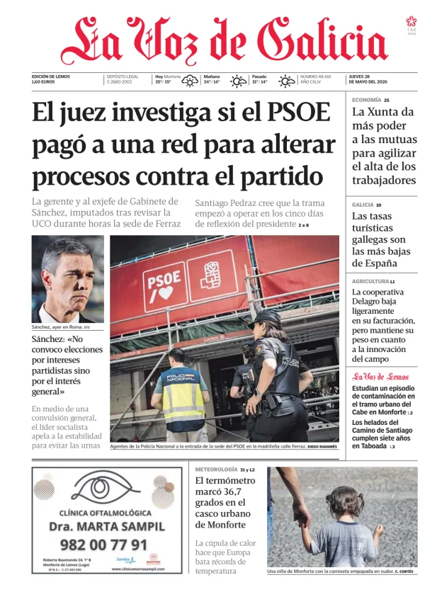 La Voz de Galicia (Lemos) — 28/05