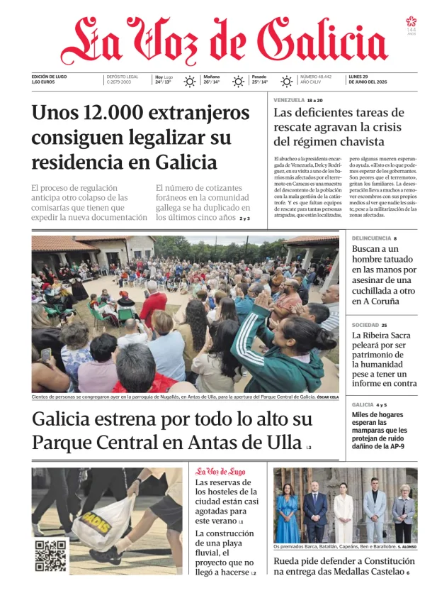 La Voz de Galicia (Lemos) — 29/06