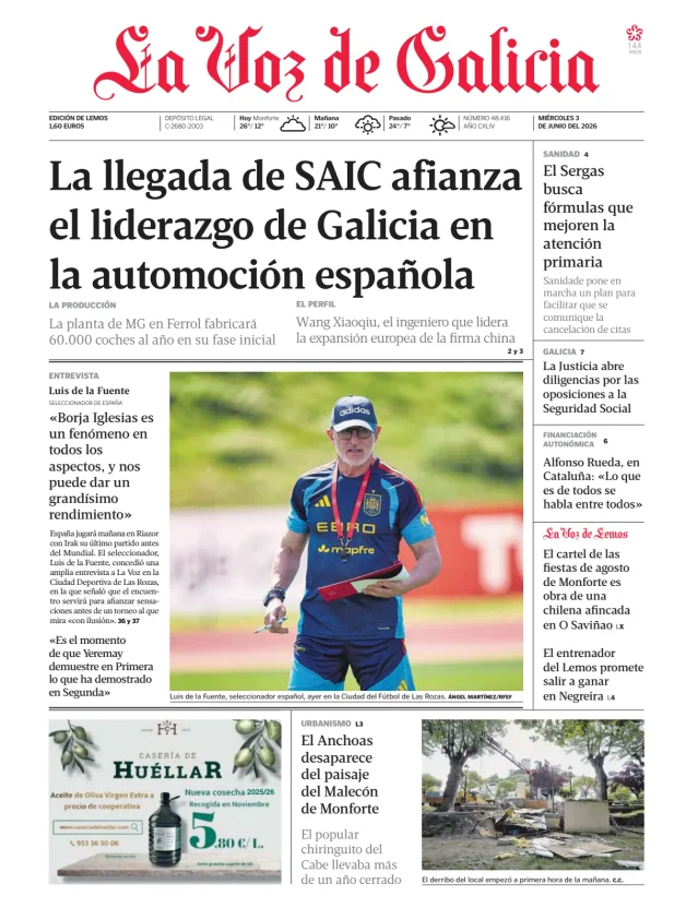 La Voz de Galicia (Lemos) — 03/06