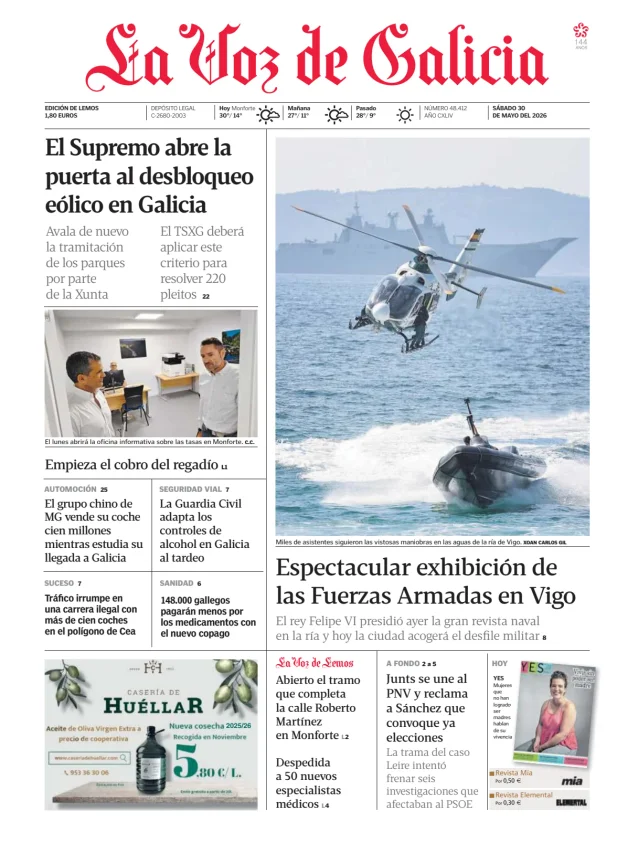 La Voz de Galicia (Lemos) — 30/05