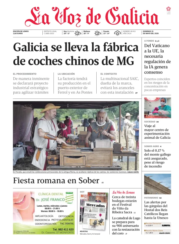 La Voz de Galicia (Lemos) — 31/05
