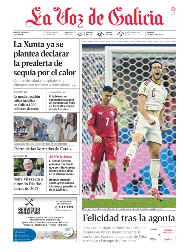 La Voz de Galicia (Lemos) — 07/07
