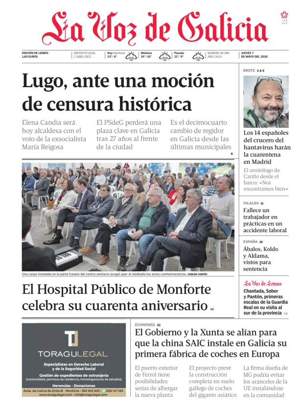 La Voz de Galicia (Lemos) — 07/05