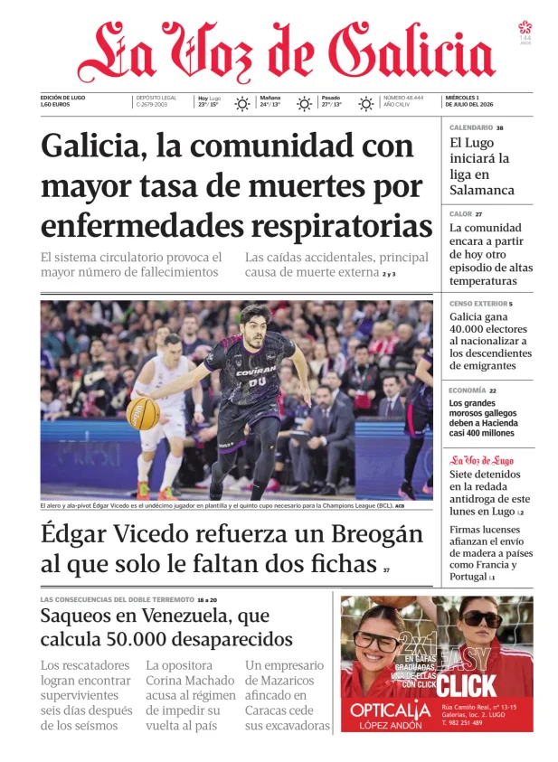 La Voz de Galicia (Lugo) — 01/07