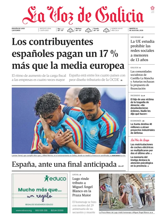 La Voz de Galicia (Lugo) — 14/07