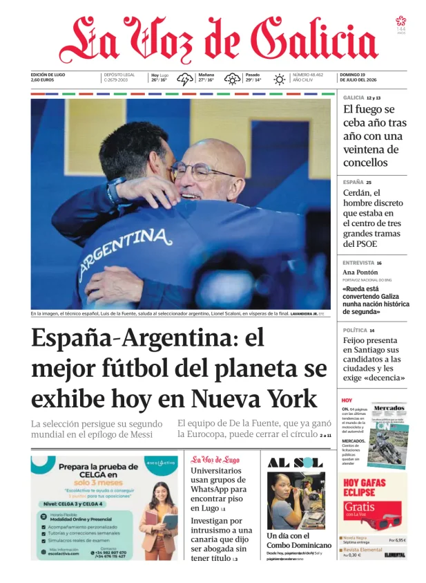 La Voz de Galicia (Lugo) — 19/07