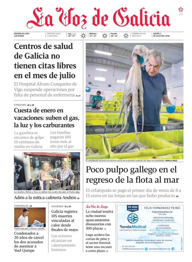 La Voz de Galicia (Lugo) — 02/07