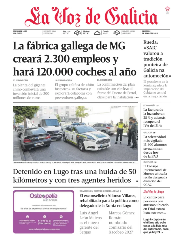 La Voz de Galicia (Lugo) — 02/06
