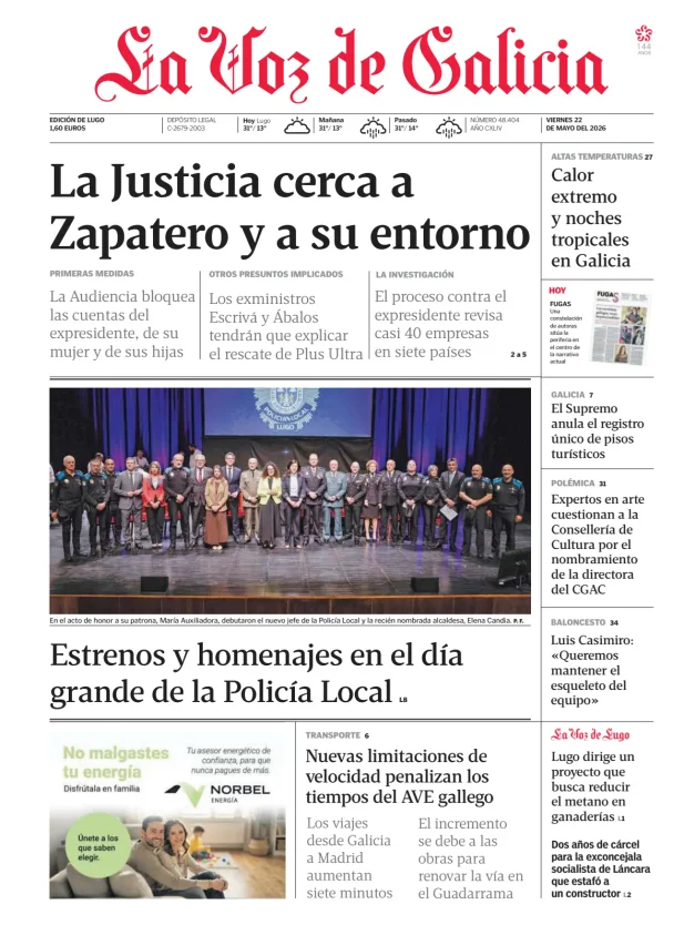 La Voz de Galicia (Lugo) — 22/05