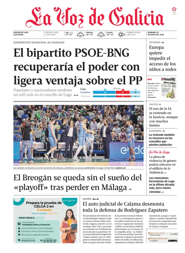 La Voz de Galicia (Lugo) — 24/05