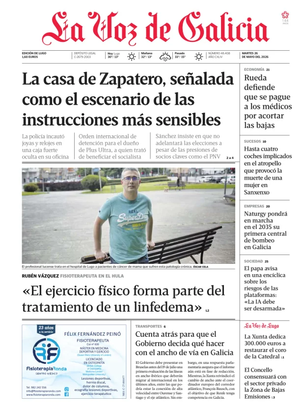 La Voz de Galicia (Lugo) — 26/05