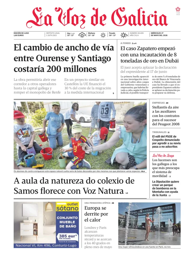La Voz de Galicia (Lugo) — 27/05