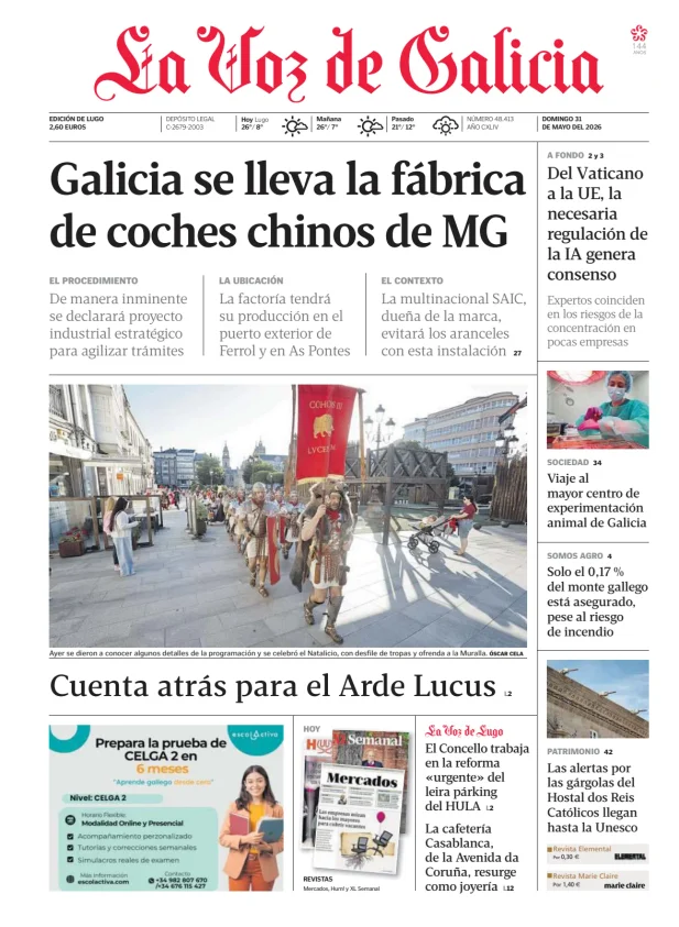 La Voz de Galicia (Lugo) — 31/05