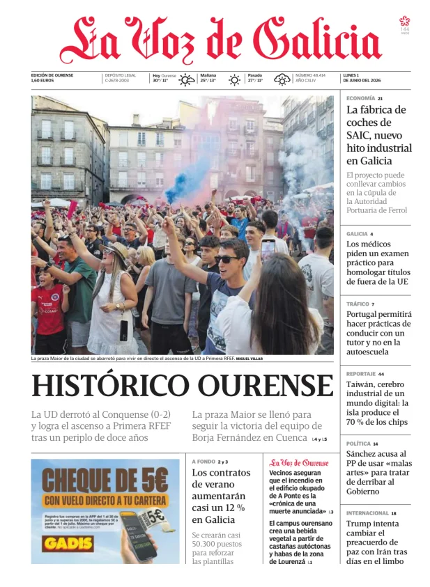La Voz de Galicia (Ourense) — 01/06