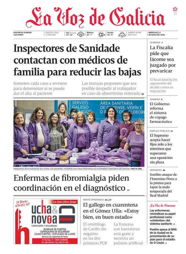 La Voz de Galicia (Ourense) — 13/05