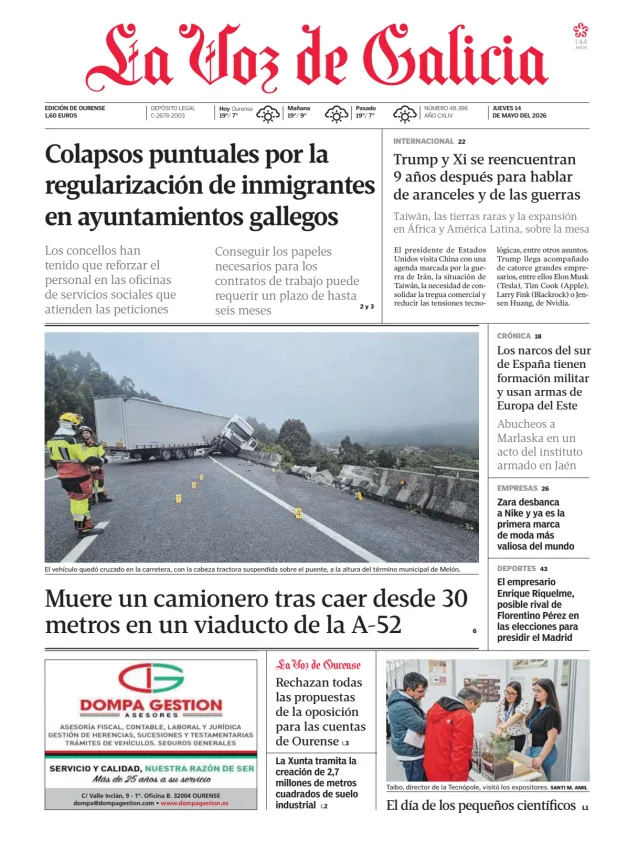 La Voz de Galicia (Ourense) — 14/05