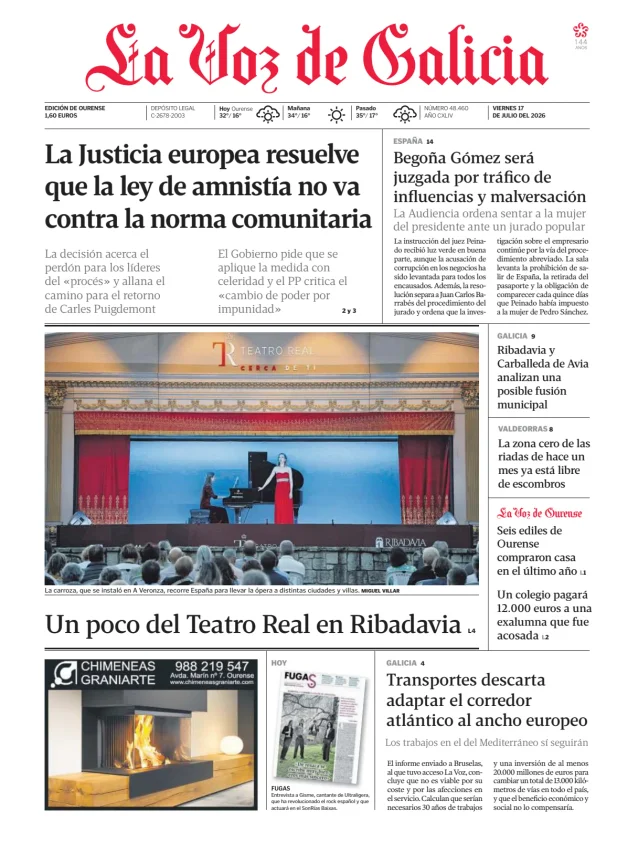 La Voz de Galicia (Ourense) — 17/07