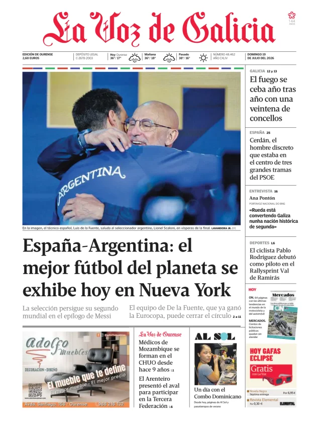 La Voz de Galicia (Ourense) — 19/07