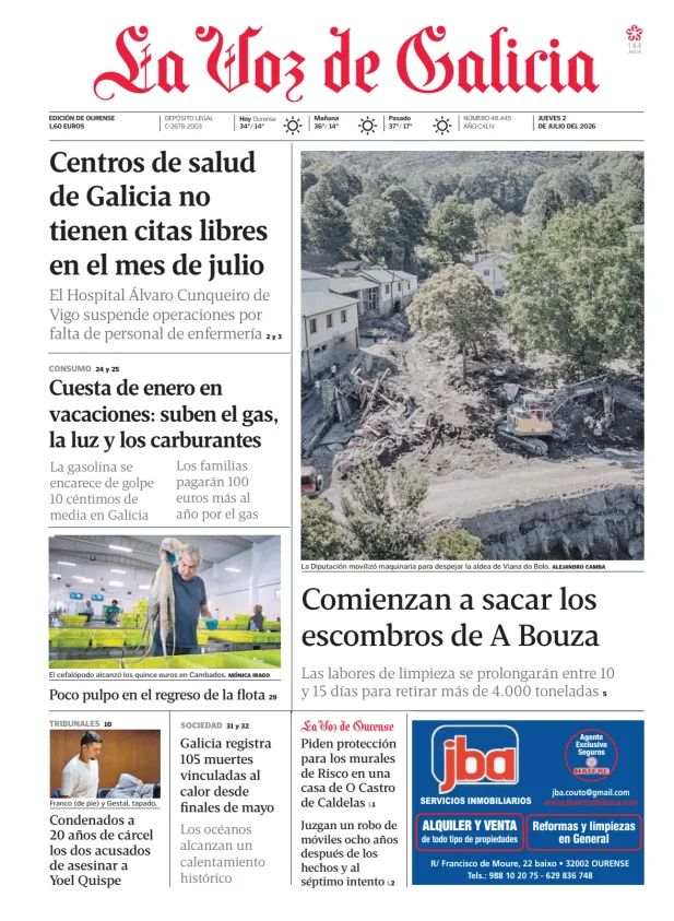 La Voz de Galicia (Ourense) — 02/07